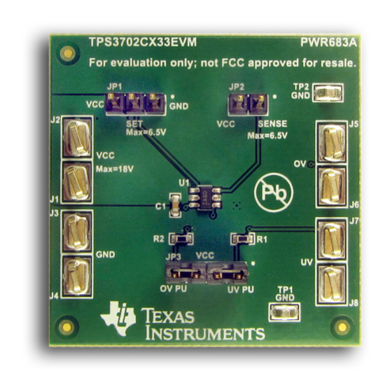 Texas Instruments TPS3702CX33EVM-683 User Manual