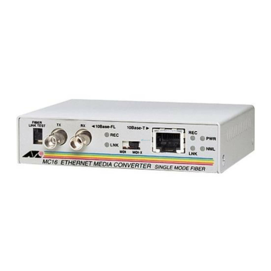Allied Telesis AT-MC13 Specifications