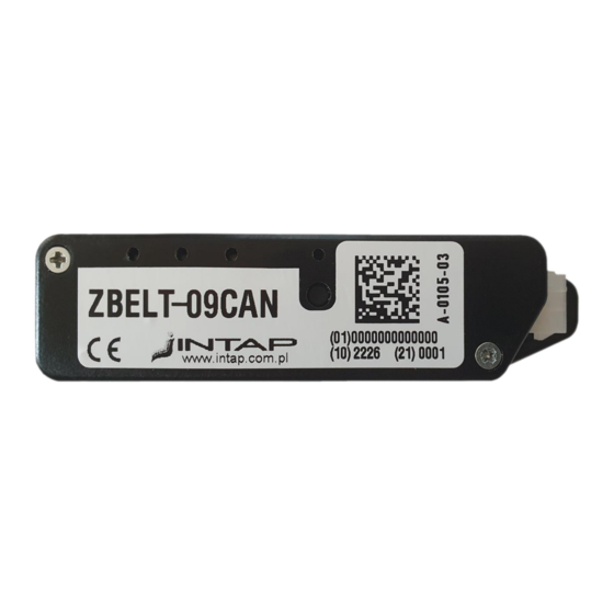 INTAP ZBELT-09CAN User Manual