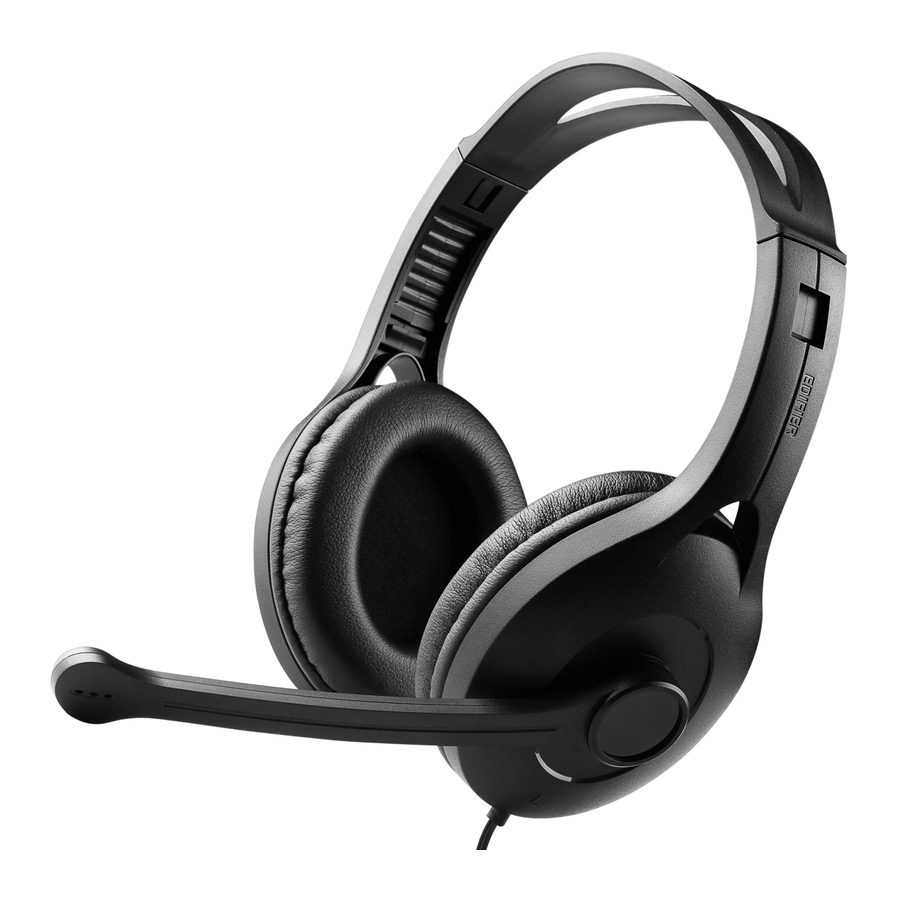 EDIFIER USB K800 - USB Computer Headset Manual