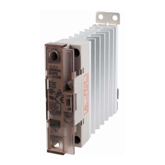 Omron G3PE Manual