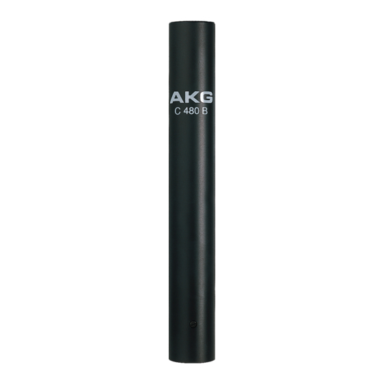 AKG C 480 B User Instructions