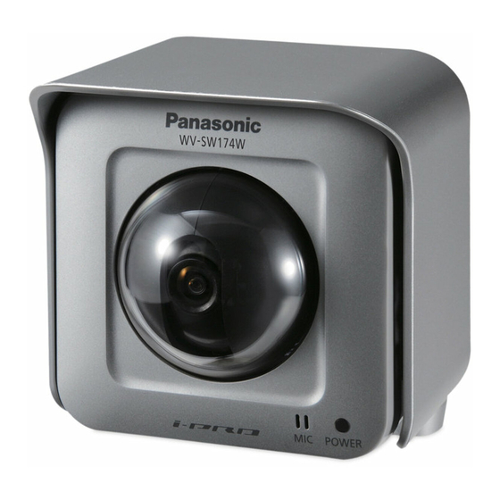 Panasonic WV-SW174W Installation Manual