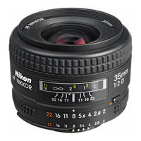 Nikon AF Nikkor 35mm f/2D User Manual
