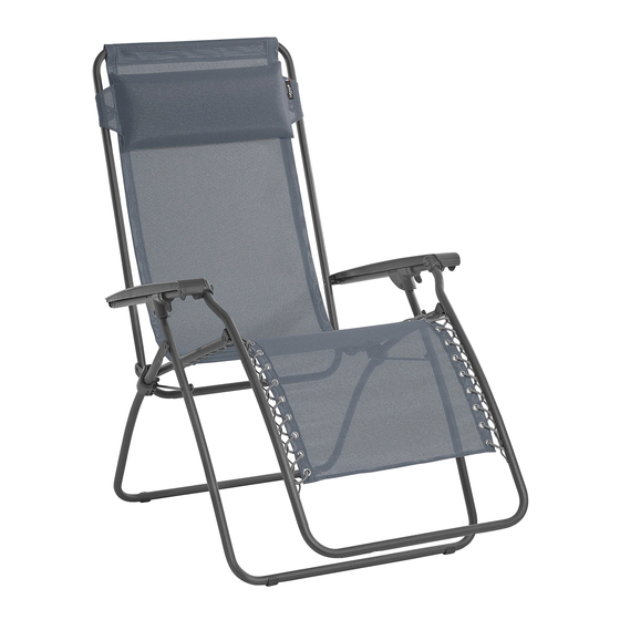 Lafuma RELAX RT Instructions For Use Manual