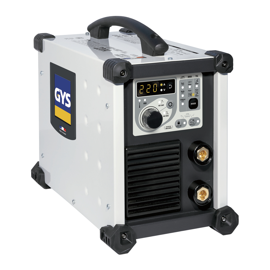 GYS PROGYS 220E FV CEL Manual
