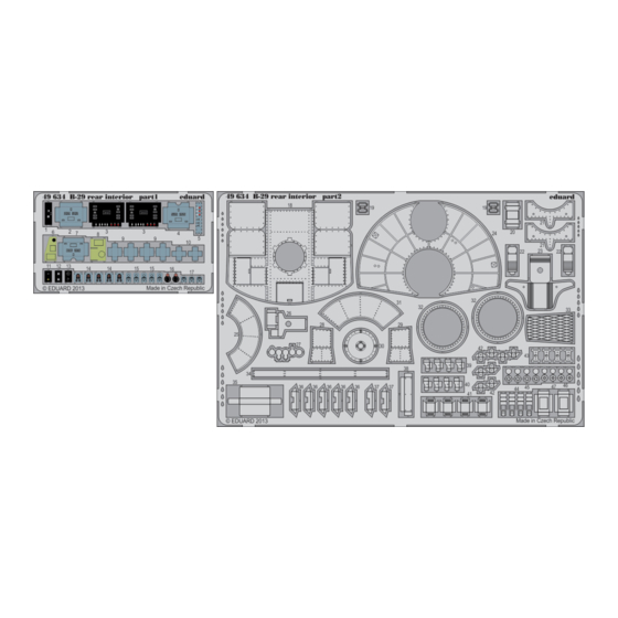 Eduard B-29 rear interior Quick Start Manual