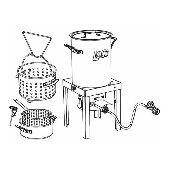 LOCO COOKERS LCSQHPFS Owner's Manual & Assembly Instructions