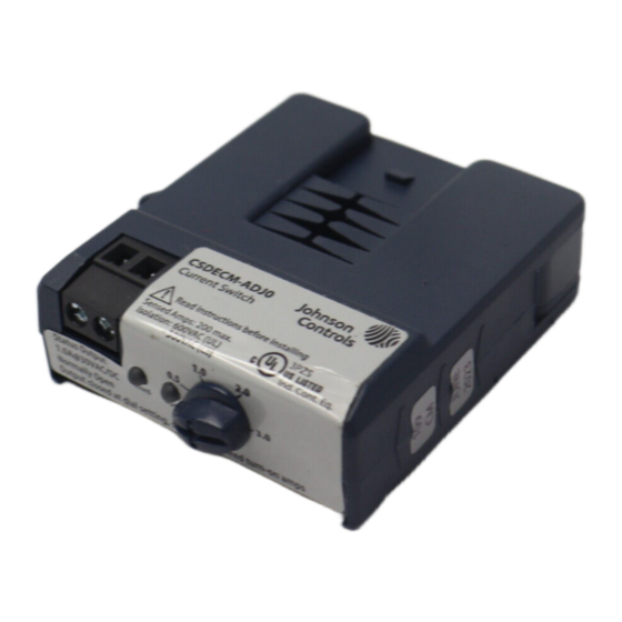 Johnson Controls CSDECM-ADJ Series Installation Manual
