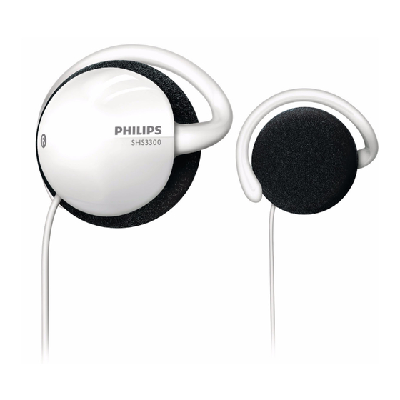 Philips SHS3300 Specifications