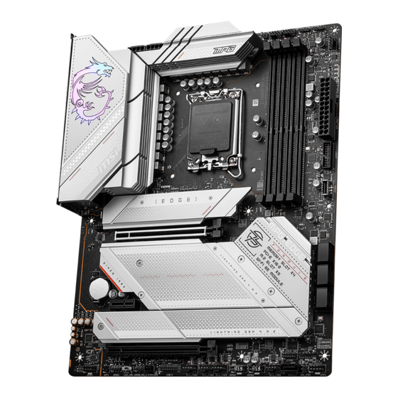 MSI MPG Z790 EDGE WIFI DDR4 User Manual