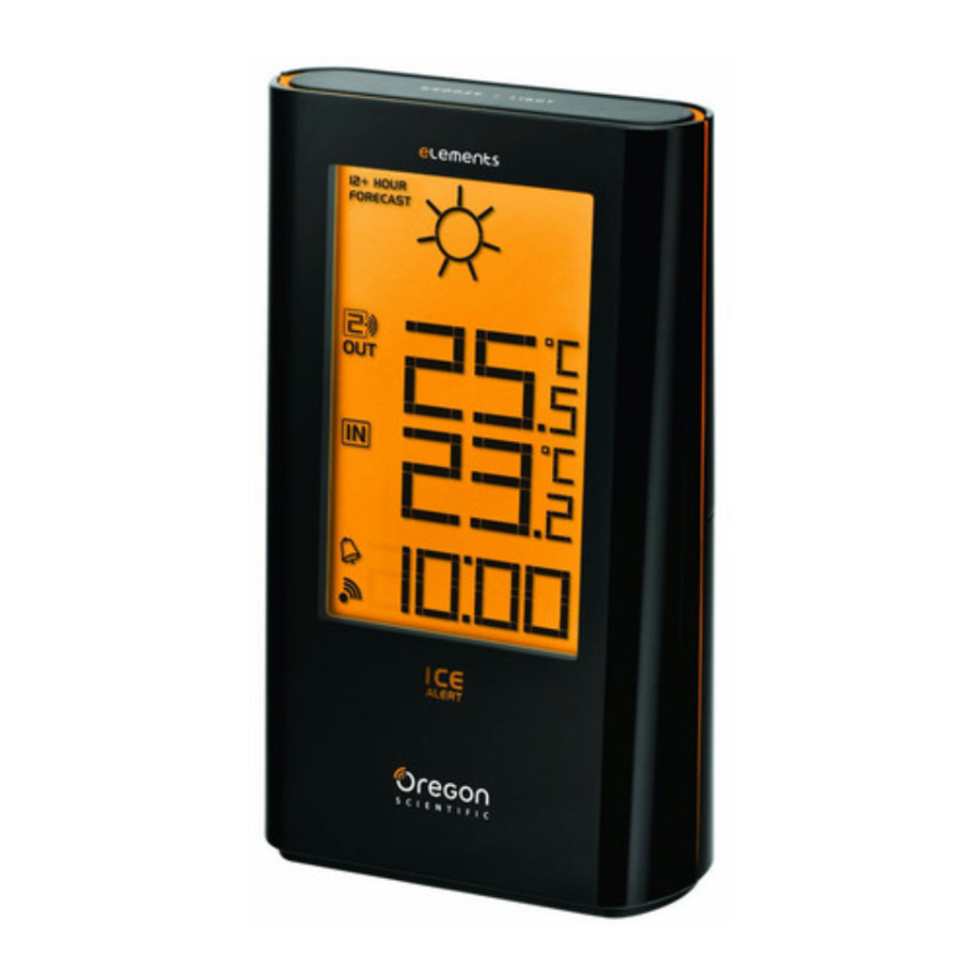 Oregon Scientific EW93 - Weather Station with RC Alarm Clock Manual