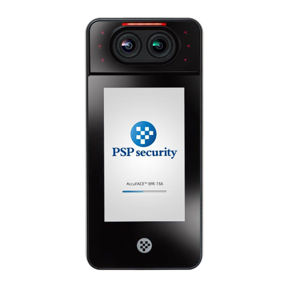 PSP Security AccuFACE EFR-T3 Series Quick Installation Manual