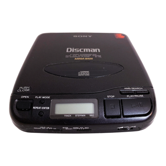 Sony D-32 Operating Instructions Manual