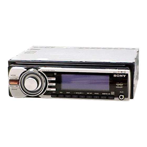 Sony CDX-GT71W Service Manual