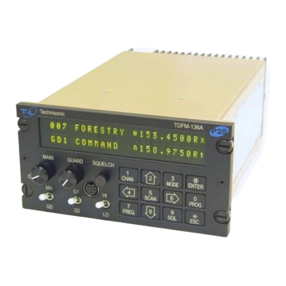 Technisonic Industries Limited TDFM-136A Installation Instructions Manual