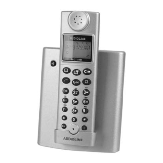 AUDIOLINE DECT 7800B Operating Instructions Manual