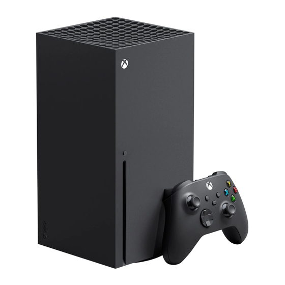 Microsoft Xbox Series X Manuals