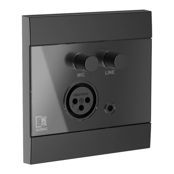 AUDAC WP205 User Manual