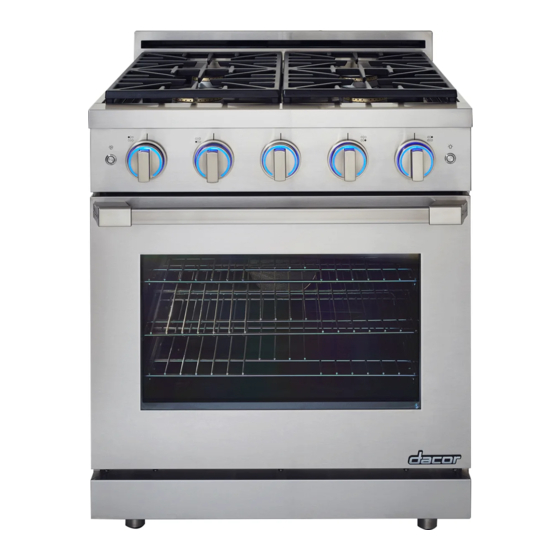 Dacor Renaissance RNRP30GSNG Use And Care Manual