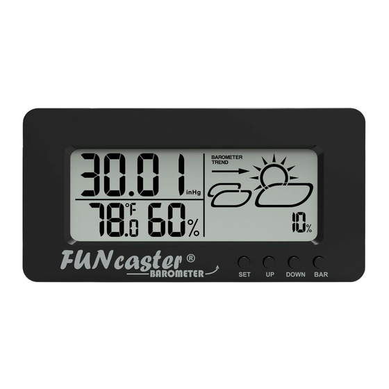TecScan FUNcaster Barometer Quick Start Manual