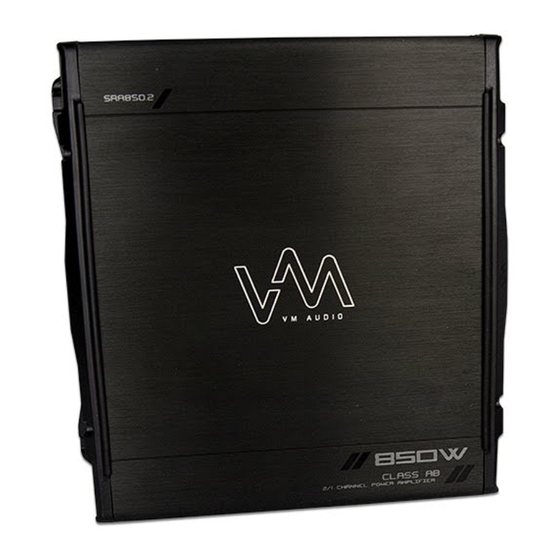 VM Audio SRA500.2 Install Manual