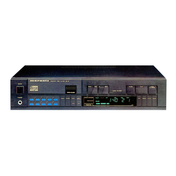 Marantz CD-84 Service Manual