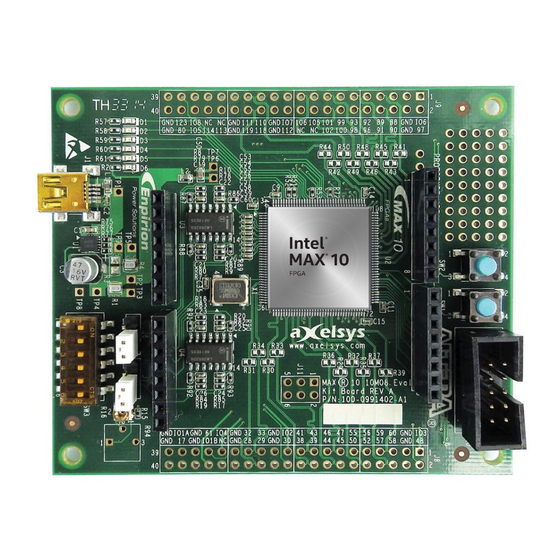 Intel MAX 10 FPGA User Manual
