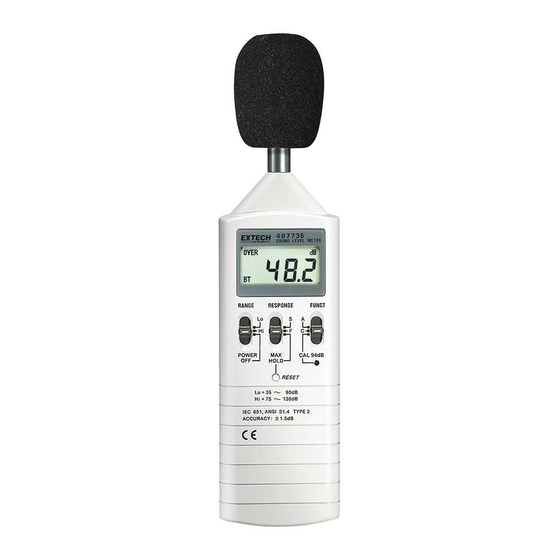 Extech Instruments 407736 User Manual
