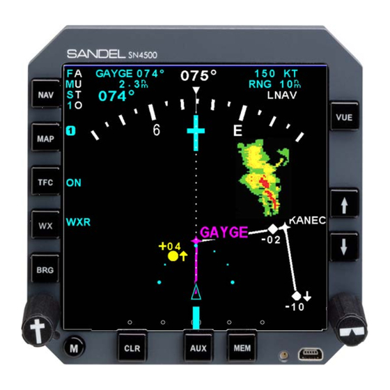 Sandel SN4500 Pilot's Manual