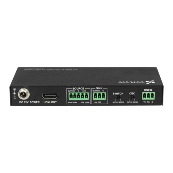 TechLogix Network TL-2X1-HDVC User Manual