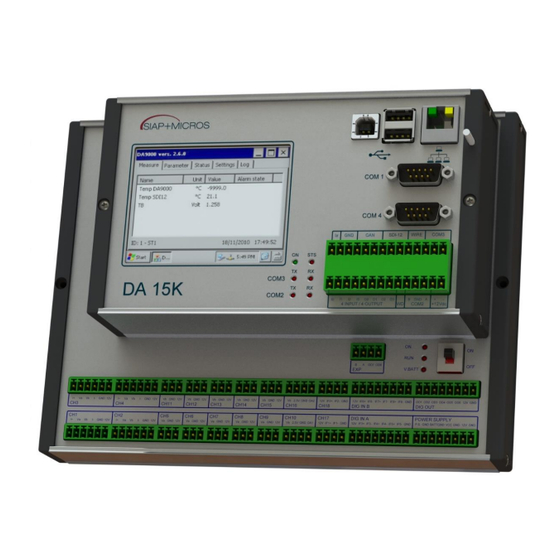 SIAP+MICROS e015a DA15K User Manual