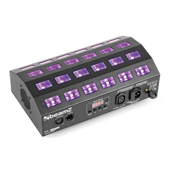 Beamz BUV463 LED UV Instruction Manual