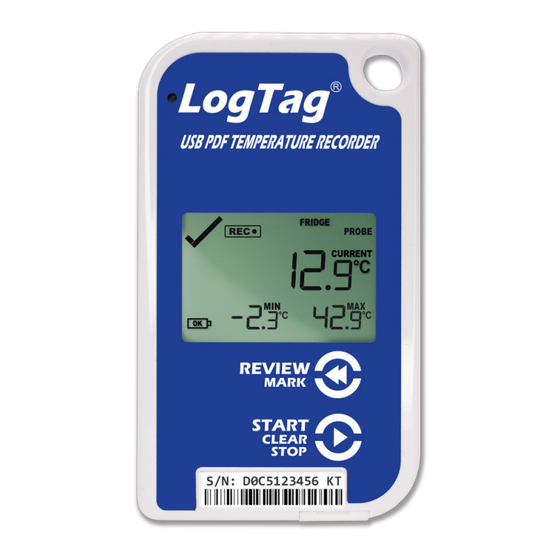 LogTag TRED30-16U Quick Start Manual
