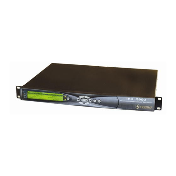 Scopus IRD-2900 Series User Manual