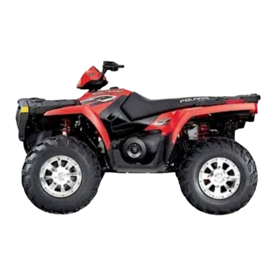 Polaris Sportsman 800 EFI 2006 Owner's Manual For Maintenance And Safety