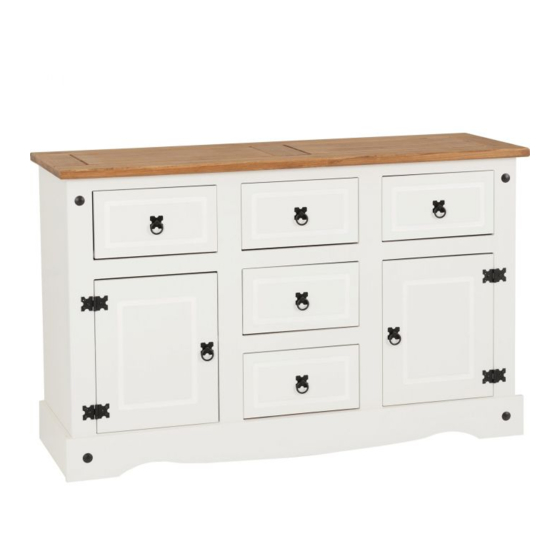 Birlea CORONA 2 DOOR 5 DRW SIDEBOARD Assembly Instructions Manual
