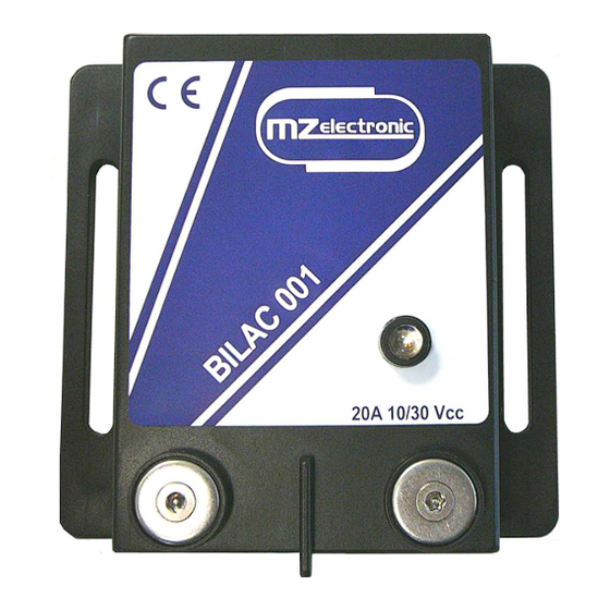 MZ electronic BILAC-001 Instructions For Use Manual