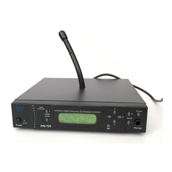 Williams Sound Personal PA PPA 375 Specifications