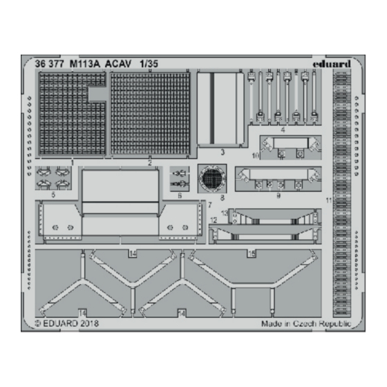 Eduard M113A ACAV Quick Start Manual