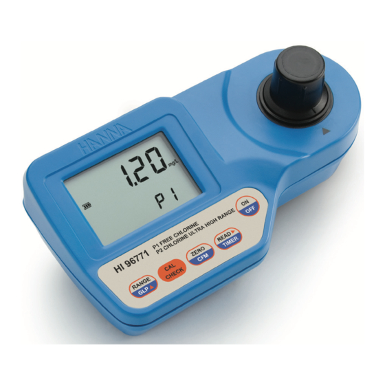 Hanna Instruments HI96771C Instruction Manual