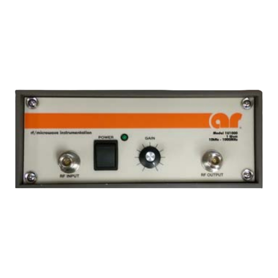 AR 5U1000 Operating And Service Manual