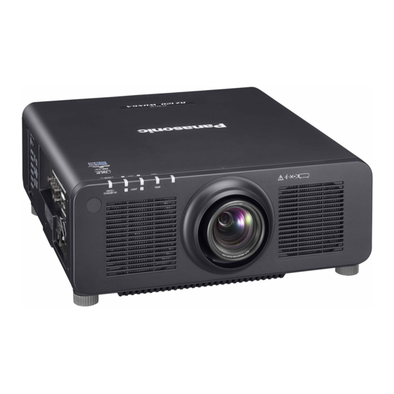 Panasonic PT-RZ120LBU7 Manuals