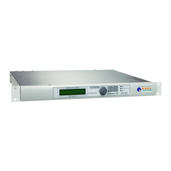 Axel Falcon 15 Operating Manual