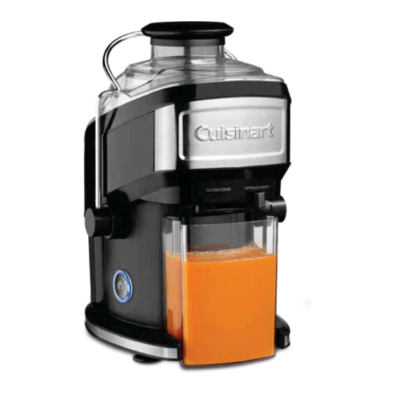 Cuisinart CJE-500C Instruction Booklet