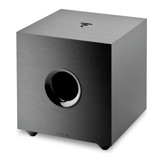 Focal Cub Evo Manuals