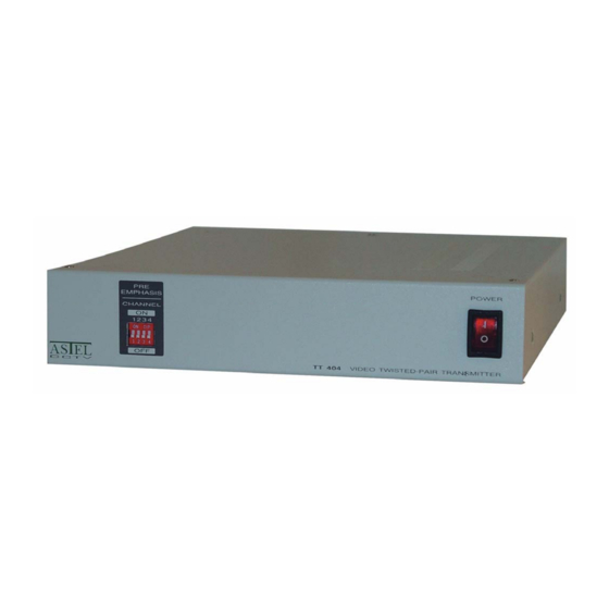 ASTEL TT 404 Operating Instructions Manual