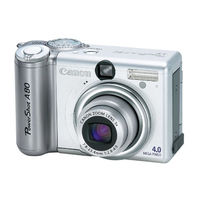 Canon POWERSHOT A80 - Digital Camera - 4.0 Megapixel User Manual
