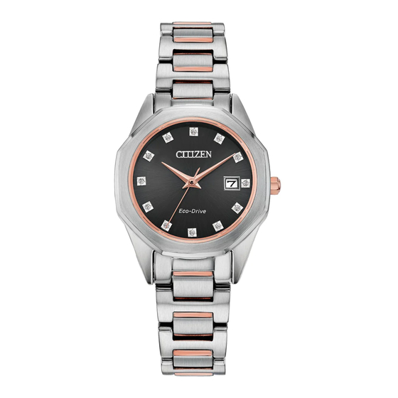 Citizen EW2586-58E Quick Start Manual