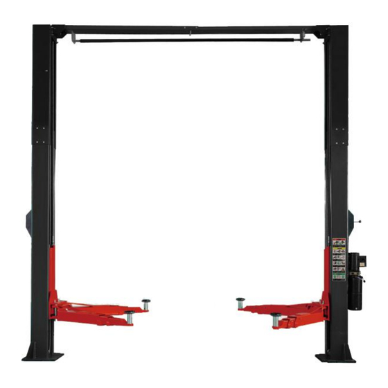 AussieCarHoists High-Lift Equipment YL-350W Installation And Operation Manual